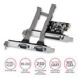 Axagon PCEA-PSN, PCIe řadič - 1x paralelní (LPT) + 2x sériový port (RS232) 250 kbps, vč. LP