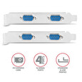 Axagon PCEA-S4N, PCIe řadič - 4x sériový port (RS232) 250 kbps, vč. LP