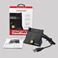 Axagon CRE-SM4, USB externí StandReader čtečka kontaktních karet Smart card (eObčanka)