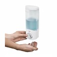 Dávkovač Compactor Uno mýdla / šampónu na zeď, bílý plast, 360 ml, RAN6013