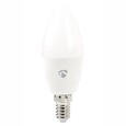 Nedis Wi-Fi chytrá LED žárovka/ E14/ svíčka/ 4,5W/ 230V/ 350lm/ 2700K/ teplá bílá/ RGB/ stmívatelná/ matná