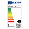 Nedis Wi-Fi chytrá LED žárovka/ E14/ svíčka/ 4,5W/ 230V/ 350lm/ 2700K/ teplá bílá/ RGB/ stmívatelná/ matná