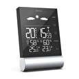 Hama meteostanice Black Line/ VA displej/ černá