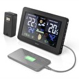 Hama meteostanice Premium/ nabíjecí funkce USB/ černá