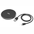 Hama bezdrátová nabíječka FC10/ Qi/ 10 W/ 5V/2A | 9V/1,67A/ micro USB/ černá