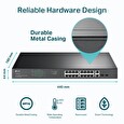 Switch TP-LINK TL-SG1218MP 18x GLan, 16x PoE+, 2x SFP Combo, 250W