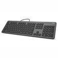 Hama klávesnice KC-700/ drátová/ USB/ CZ+SK/ antracitová/černá
