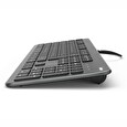 Hama klávesnice KC-700/ drátová/ USB/ CZ+SK/ antracitová/černá