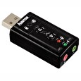 Hama zvuková karta/ externí/ 7.1 surround/ USB/ 2x 3,5 mm jack/ černá