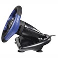 Hama uRage závodní volant Gripz 500/ USB/ plynový a brzdový pedál/ 12 tlačítek/ černo-modrý