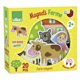 Hračka VILAC Dřevěné magnetky farma 20 ks