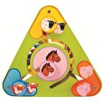 Hračka Bigjigs Toys Baby Aktivní trojúhelník s angličtinou