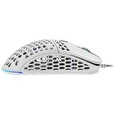 SPC Gear herní myš LIX onyx white / drátová / optická / PMW3325 / 800-8000dpi/1000Hz/ 6 tlačítek/ 59g / RGB / USB / bílá