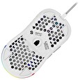 SPC Gear herní myš LIX onyx white / drátová / optická / PMW3325 / 800-8000dpi/1000Hz/ 6 tlačítek/ 59g / RGB / USB / bílá