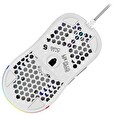 SPC Gear herní myš LIX+ onyx white / drátová / optická / PMW3360/800-12000dpi / 1000Hz/6 tlačítek / 59g /RGB/ USB / bílá