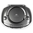 Aiwa BBTC-550MG/ Boombox/ Přehrávač CD, Kazeta, USB/ BT/ FM/ 3W + 3W/ Šedivý
