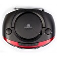 Aiwa BBTC-550RD/ Boombox/ Přehrávač CD, Kazeta, USB/ BT/ FM/ 3W + 3W/ Červený