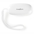 Nedis bezdrátová sluchátka + mikrofon/ TWS/ BT/ 110 dB/ výdrž 6 hodin/ hlasové ovládání/ nabíjecí pouzdro/ bílé