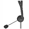 Nedis headset CHST100BK/ drátová sluchátka + mikrofon/ 2x 3,5 mm jack/ kabel 2 m/ černý