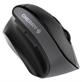 Cherry myš MW 4500 LEFT, ergonomická pro LEVÁKY, 600/900/1200 DPI /6 tlačítek / mini USB receiver, černá