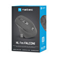 Natec optická myš FALCON/Kancelářská/Optická/Pro praváky/3 200 DPI/Bezdrátová Bluetooth/Černá