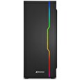 Sharkoon skříň SLIDER / ATX / 120MM / USB 3.0 / ARGB / tvrzené sklo / černý