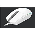 Logitech herní myš Gaming Mouse G203 LIGHTSYNC 2nd Gen, EMEA, USB, white