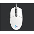 Logitech herní myš Gaming Mouse G203 LIGHTSYNC 2nd Gen, EMEA, USB, white