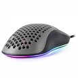 Arozzi herní myš FAVO Ultra Light Black-Grey/ drátová/ 16.000 dpi/ USB/ 7 tlačítek/ RGB/ černošedá