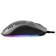 Arozzi herní myš FAVO Ultra Light Black-Grey/ drátová/ 16.000 dpi/ USB/ 7 tlačítek/ RGB/ černošedá