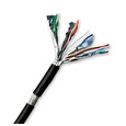 DATACOM S/FTP drát CAT7 PE,Fca 100m, plášť černý OUTDOOR
