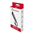 Axagon HMC-4G2, USB 3.2 Gen 2 10 Gb/s hub, porty 2x USB-A, 2x USB-C, kabel USB-C 13cm