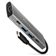 Axagon HMC-5G2, USB-C 3.2 Gen 2 10 Gb/s hub, porty HDMI 4K/30Hz + 2x USB-A + 2x USB-C, PD 60W, kabel USB-C 13cm