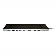 XtendLan Dokovací stanice 11in1 USB-C, HDMI(F)4k, DisplayPort(F) 4k,VGA(F), Gigabit LAN, 3xUSB3.0, SD/TF, 3.5mm,USB C PD