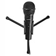 Nedis stolní všesměrový mikrofon/ tlačítko ON/OFF/ s tříramenným stojanem/ 3,5mm jack/ citlivost -30dB/ černý