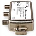 Nedis zesilovač CATV/ maximální zesílení 12dB/ 85-1218 MHz/ 2 výstupy/ zpětný kanál - 4,5 dB/ 5-65 MHz/ konektor F/ šedý