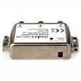 Nedis zesilovač CATV/ maximální zesílení 12dB/ 85-1218 MHz/ 2 výstupy/ zpětný kanál - 4,5 dB/ 5-65 MHz/ konektor F/ šedý