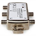 Nedis zesilovač CATV/ maximální zesílení 9 dB/ 85-1218 MHz/ 4 výstupy/ zpětný kanál - 7,5 dB/ 5-65 MHz/ konektor F/ šedý