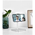 COTEetCI hliníkový podstavec SD-18 pro mobilní telefony/tablety stříbrný