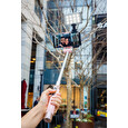 Balíček miggo PICTAR čočka Smart 16mm, LED světlo a Selfie tyč černá
