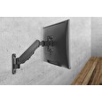 DIGITUS Nástěnný držák pro Jeden monitor plynové pružiny 17-32", 8 kg (max.), černý Vesa 75x100