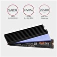 Axagon CLR-M2L6, hliníkový pasivní chladič pro M.2 2280 SSD, výška 6 mm
