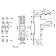 Solarmi patice relé Finder 95.05, 40/44, 99.02, 1P/2P