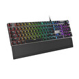 Genesis herní mechanická klávesnice THOR 380/RGB/Outemu Blue/Drátová USB/US layout/Černá