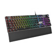 Genesis herní mechanická klávesnice THOR 401/RGB/Kailh Brown/Drátová USB/US layout/Černá