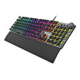 Genesis herní mechanická klávesnice THOR 401/RGB/Kailh Brown/Drátová USB/US layout/Černá