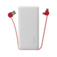PWB FIXED Zen, microUSB/USB-C, 10 000 mAh, bílá