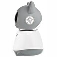 Nedis IP kamera/ Wi-Fi/ vnitřní/ 1080p/ Micro SD/ Cloud/ snímač pohybu/ náklon/ noční vidění/ Android/ iOS/ šedo-bílá