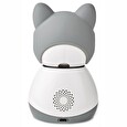 Nedis IP kamera/ Wi-Fi/ vnitřní/ 1080p/ Micro SD/ Cloud/ snímač pohybu/ náklon/ noční vidění/ Android/ iOS/ šedo-bílá