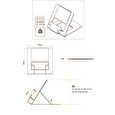 Stojan Fellowes Hylyft pod notebook, 6 pozice výšky, stříbrný, s pouzdrem